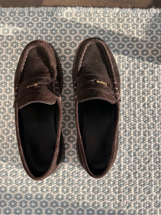 Freda Salvador Other - Freda Salvador Elba Penny Loafer in Espresso Suede, Size 7